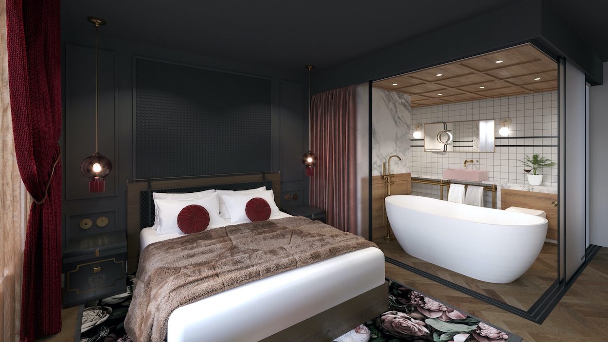 What one of the bedrooms will look like inside the £5m new hotel in Chester city centre.