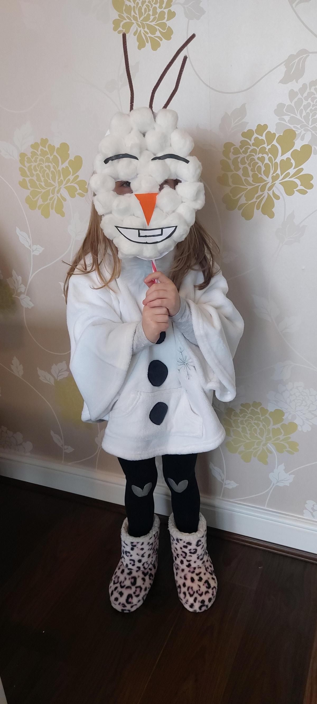 Feeling artsy? How about making your own Olaf mask