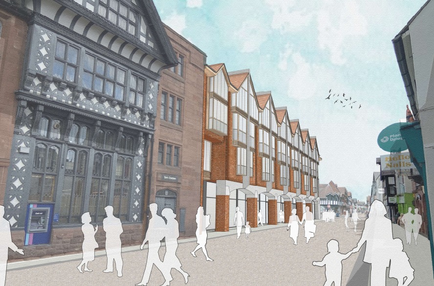 An artists impression of what the new Chester city centre hotel on Frodsham Street would look like. Source: Donald Insall Associates.