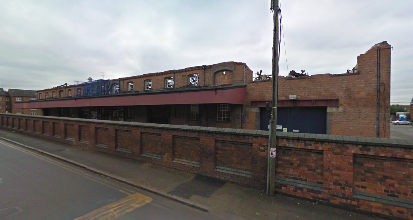 The Chester Enterprise Centre site after a fire largely destroyed the building in December 2010. Picture: Google.