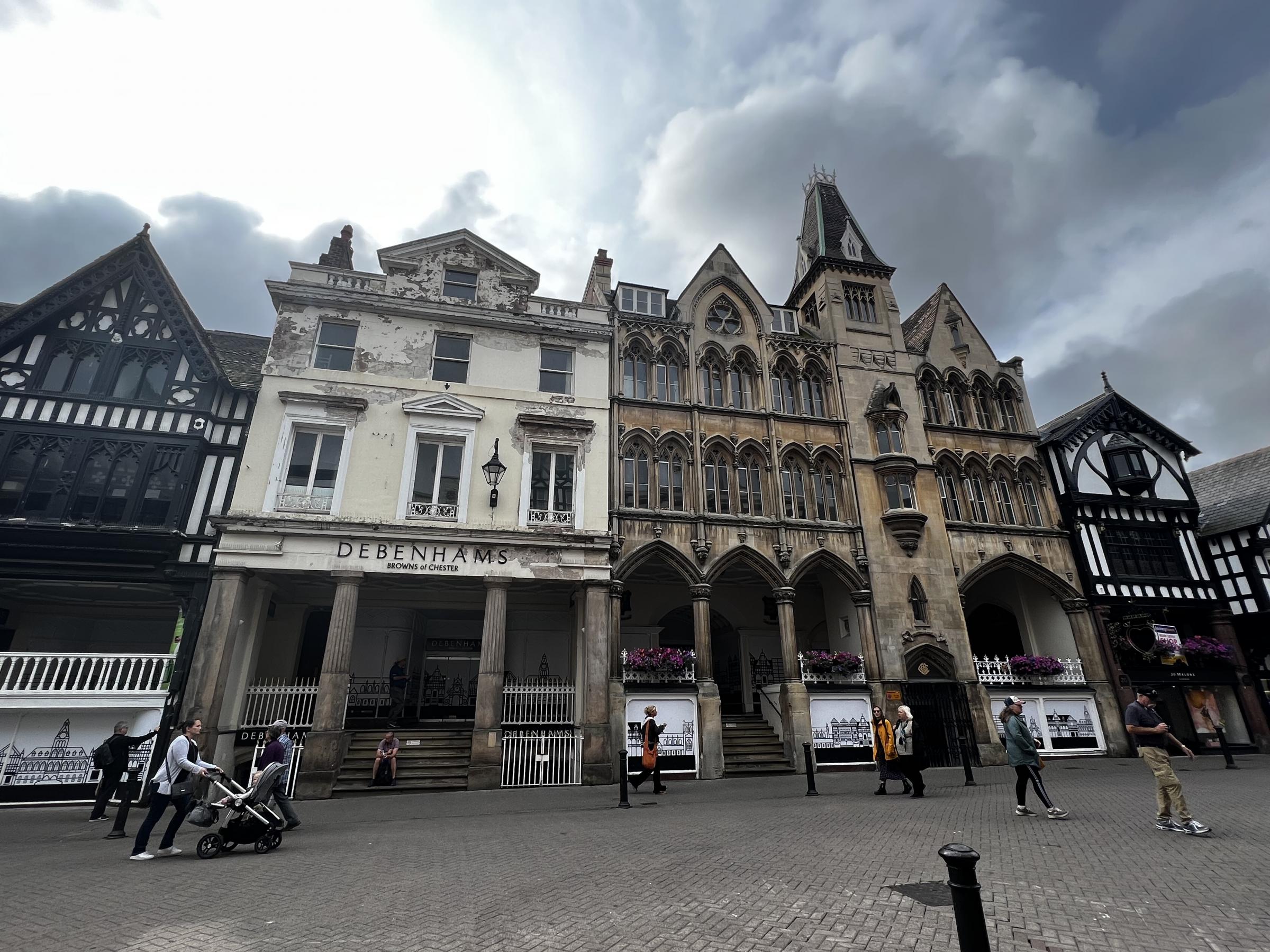 Browns of Chester store front.