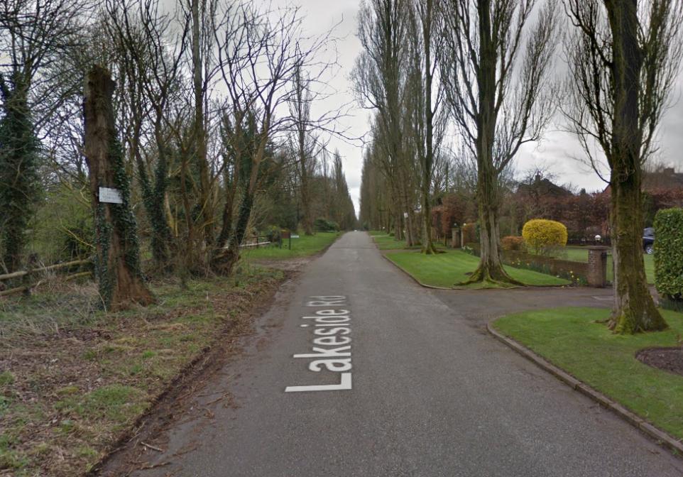 The burglary occurred on Lakeside Road in Lymm (Image: Google Maps)