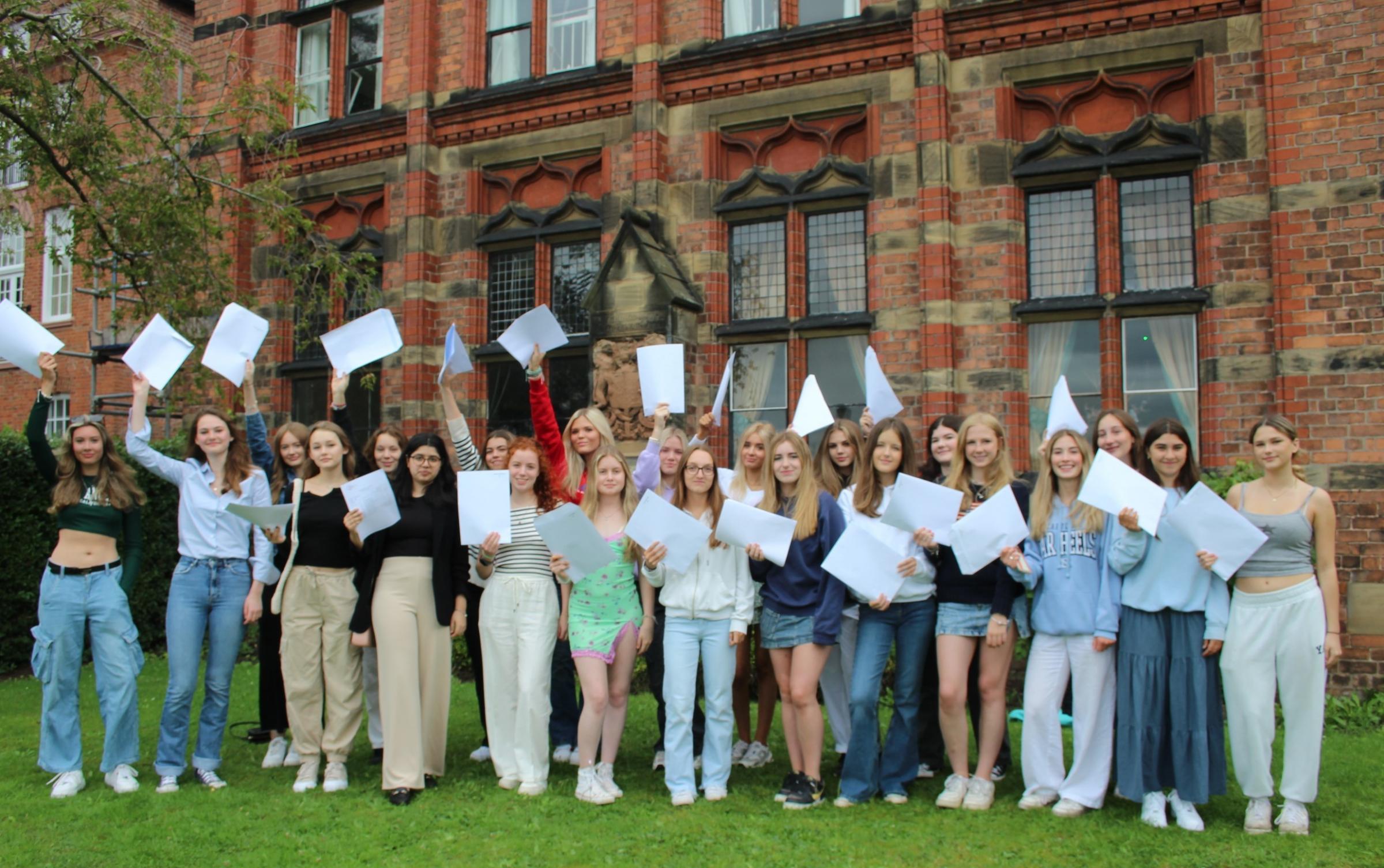 The Queens School celebrates a fantastic set of GCSE results.