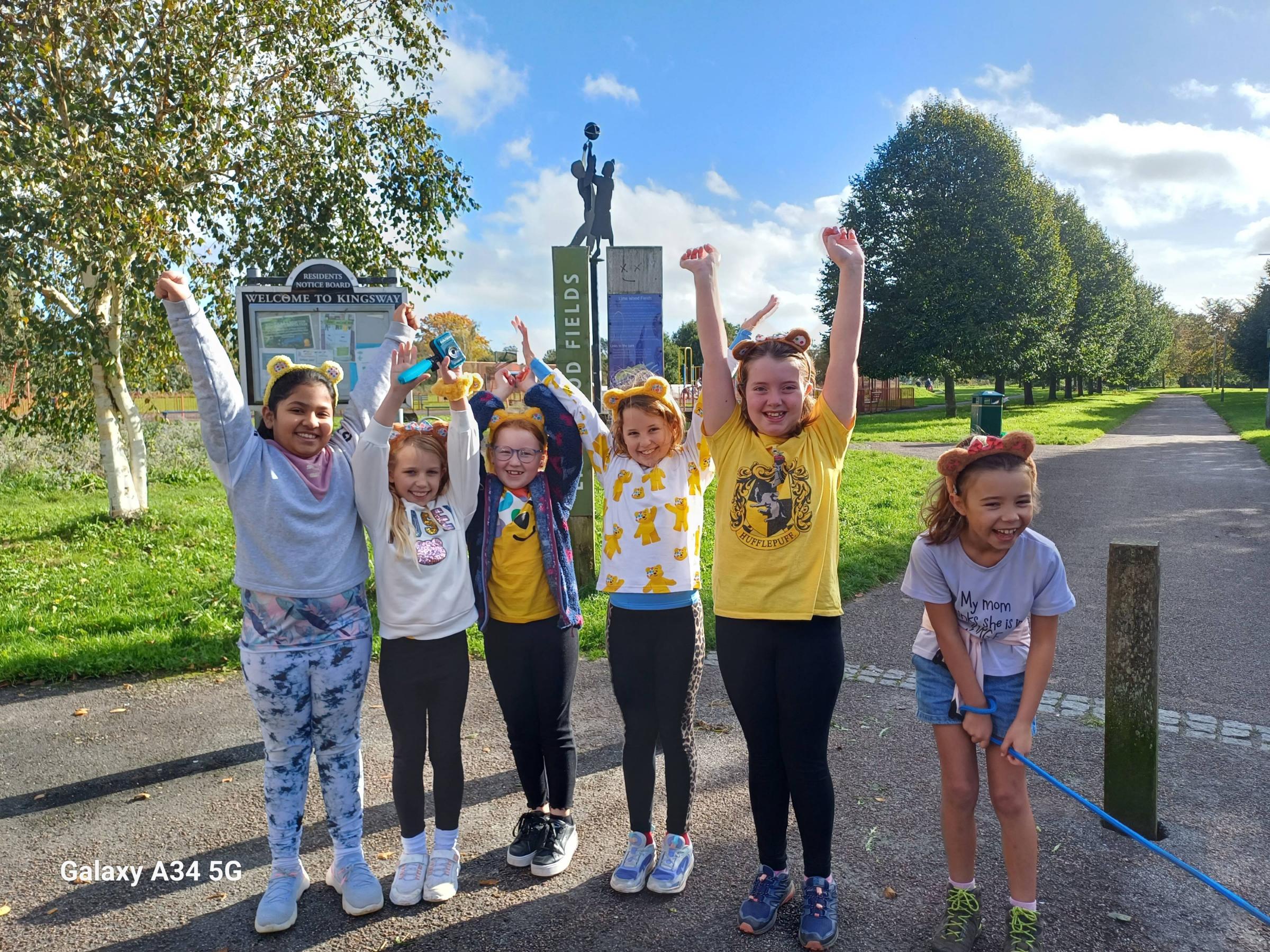 Youngsters from Upton Heath CE Primary raised £1,000 for Children in Need thanks to a sponsored walk.