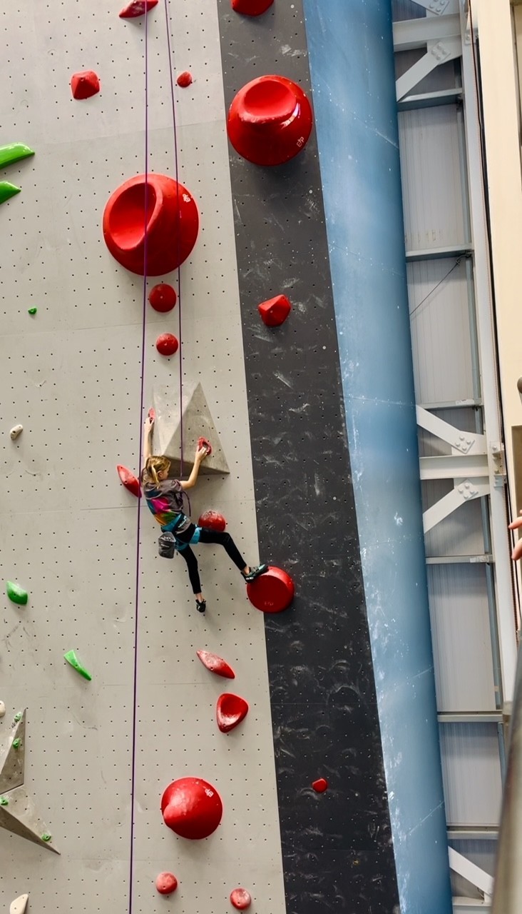 Nine-year-old Georgina Donovan is a champion climber, having won the Midlands Youth Climbing Series in her age category.