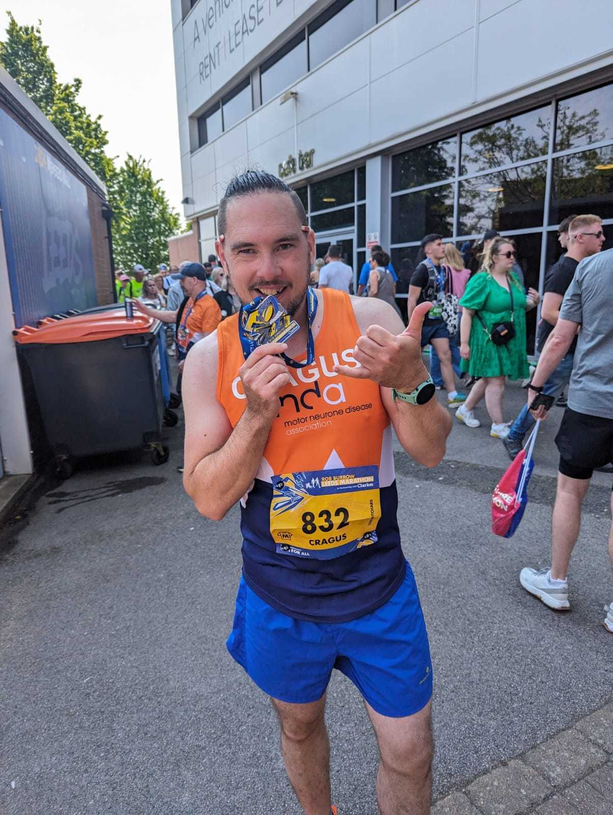 Craig Pritchard pictured at the Rob Burrow Leeds Marathon.