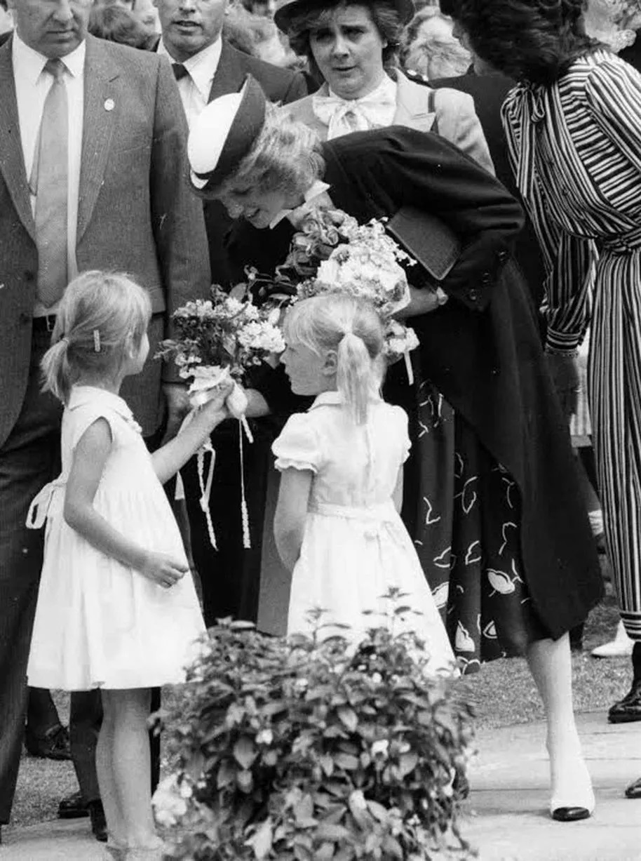 HRH The Princess of Wales opening and visiting the Countess of Chester Hospital on May 30, 1984.