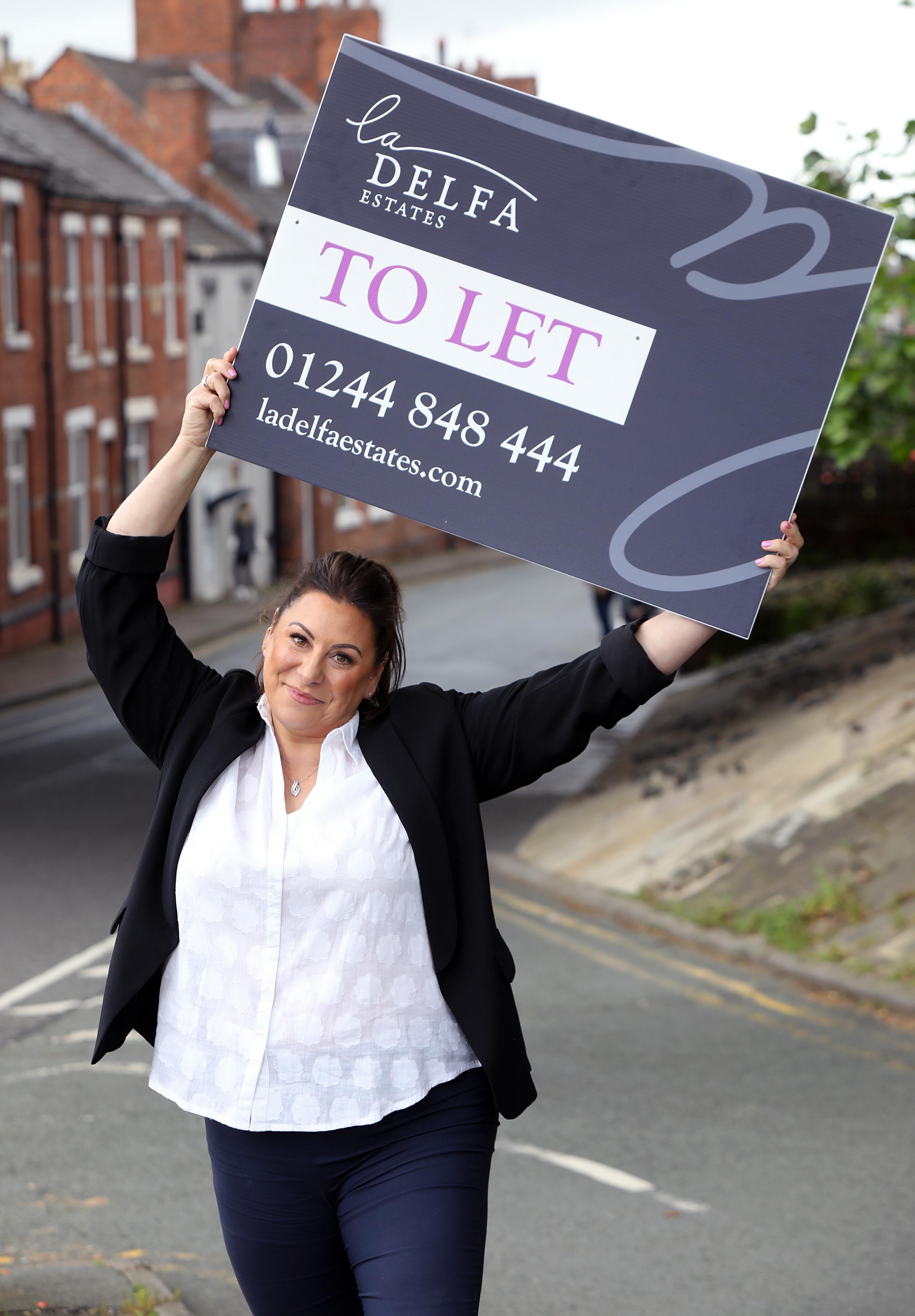 Gaby La Delfa, a former competitive body builder who was once fifth best in the UK, has set up her own property company, La Delfa Estates on Garden Lane in Chester. Photo: Ian Cooper Photography.