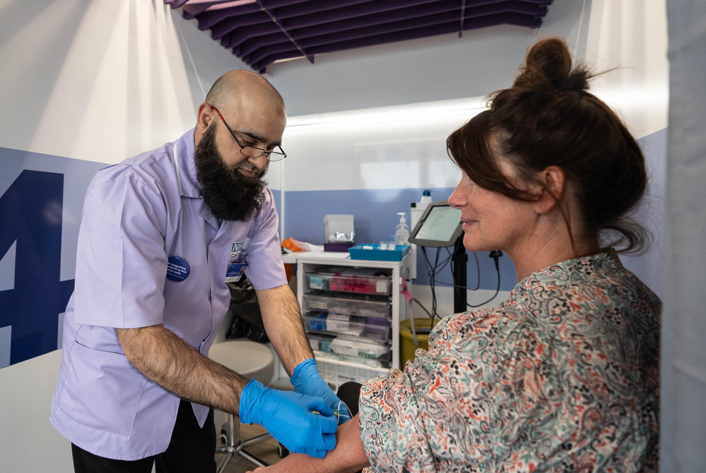 Patients taking part in the NHS-Galleri trial.