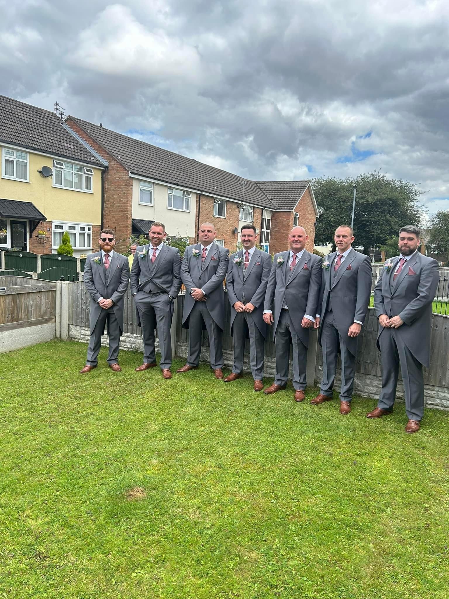 The groomsmen before the wedding.