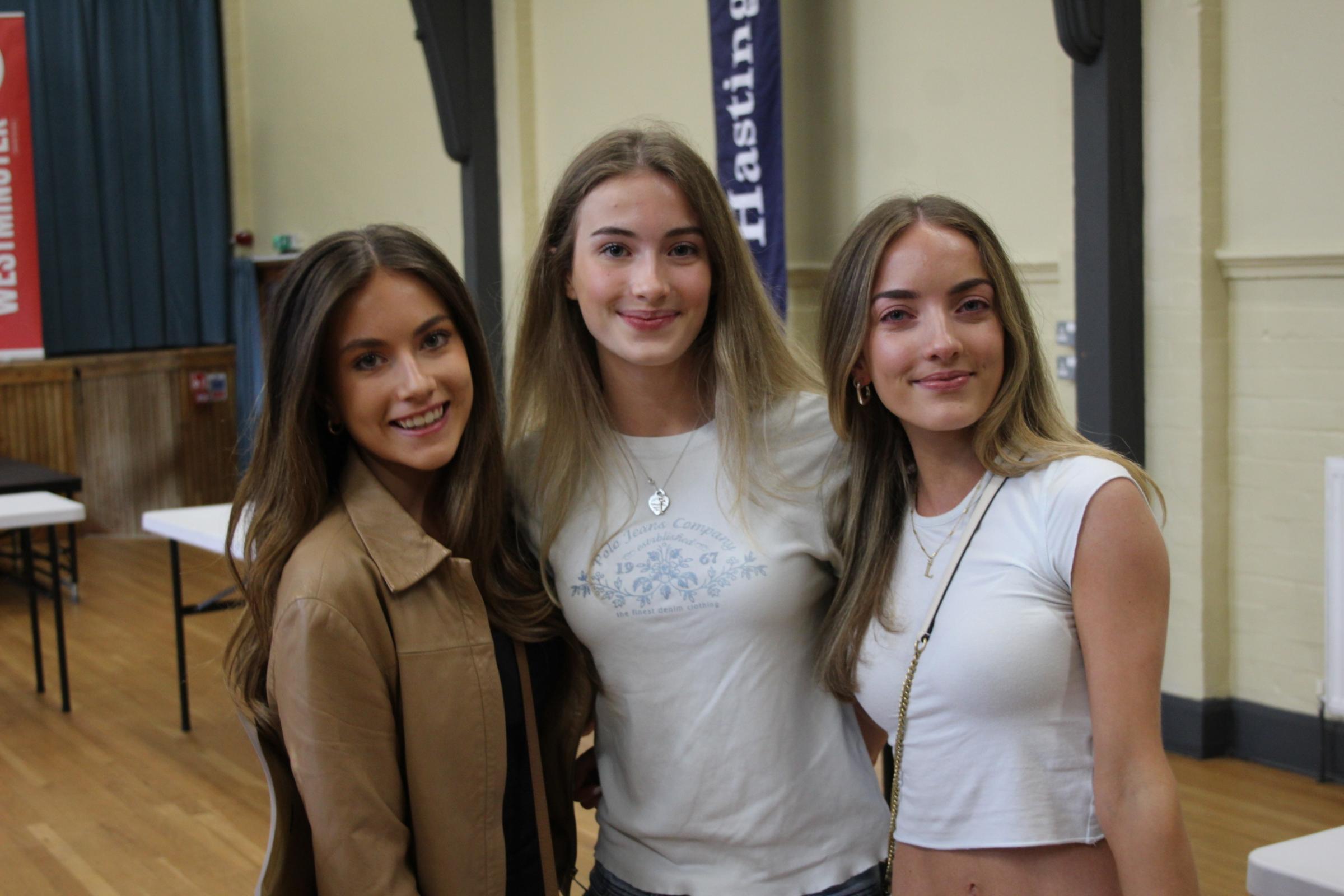 Lola Byrne (right) with her sisters.