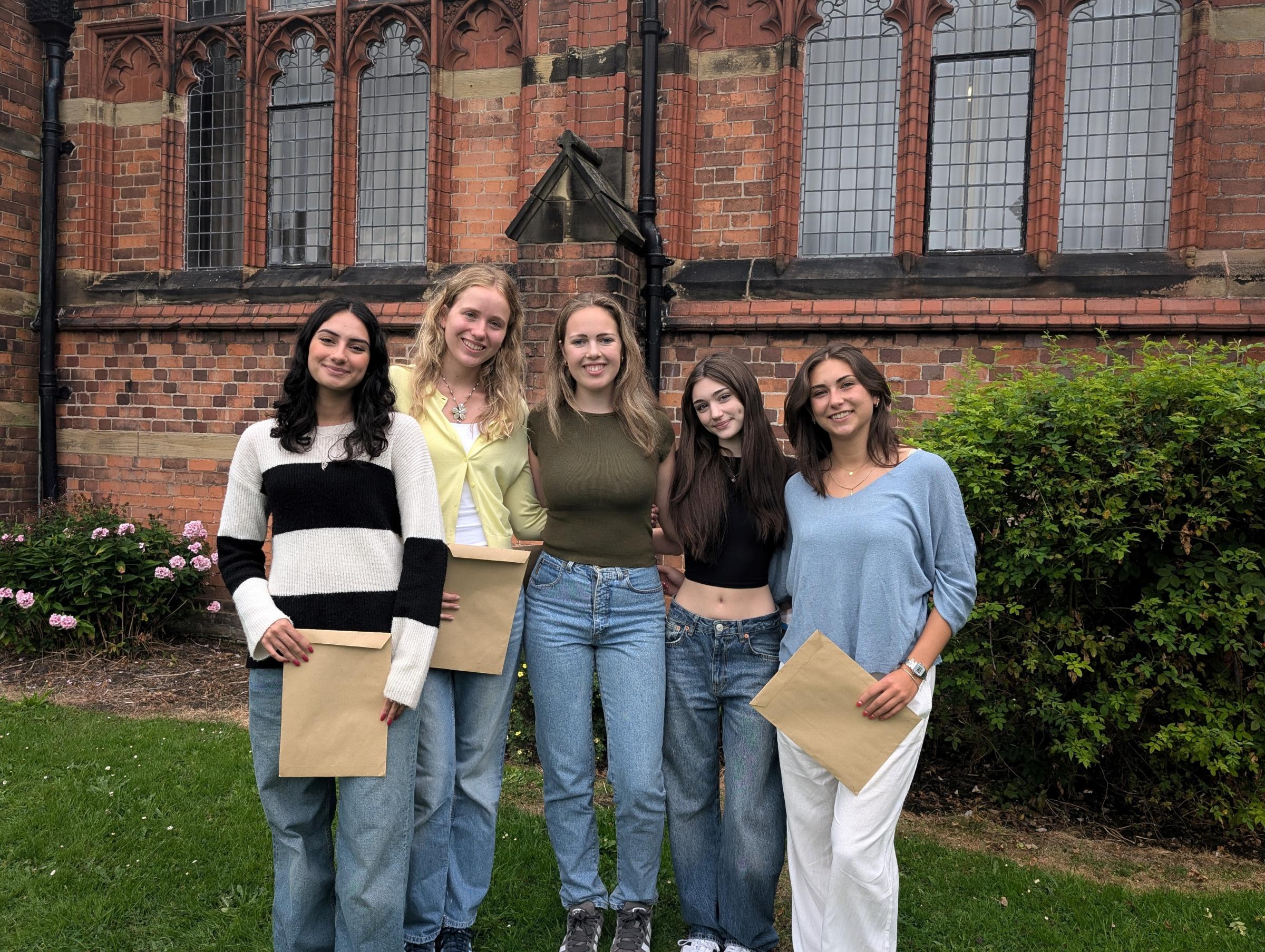 Talia Andrew, Isabella Iles, Emma Hopkins, Sasha Hughes and Helena Lobato Jones.