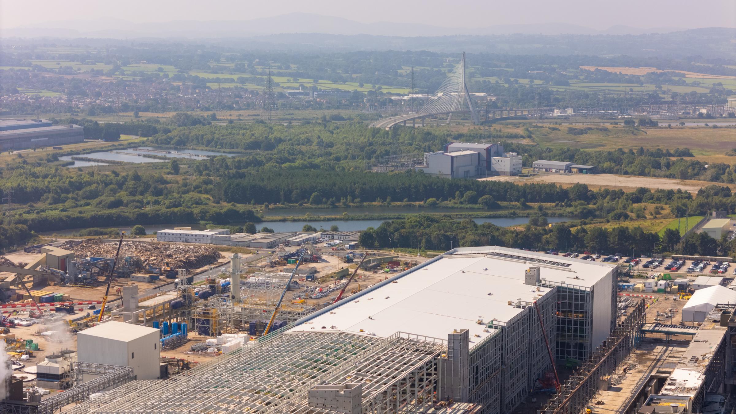 Shotton Mill redevelopment underway in Deeside.