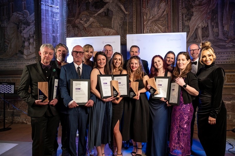 Lucy-Jo Hudson with some of the winners at the Marketing Cheshire Tourism Awards 2024.