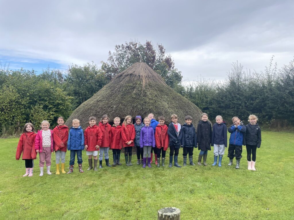 Outside the roundhouse at the Burwardsley Centre.