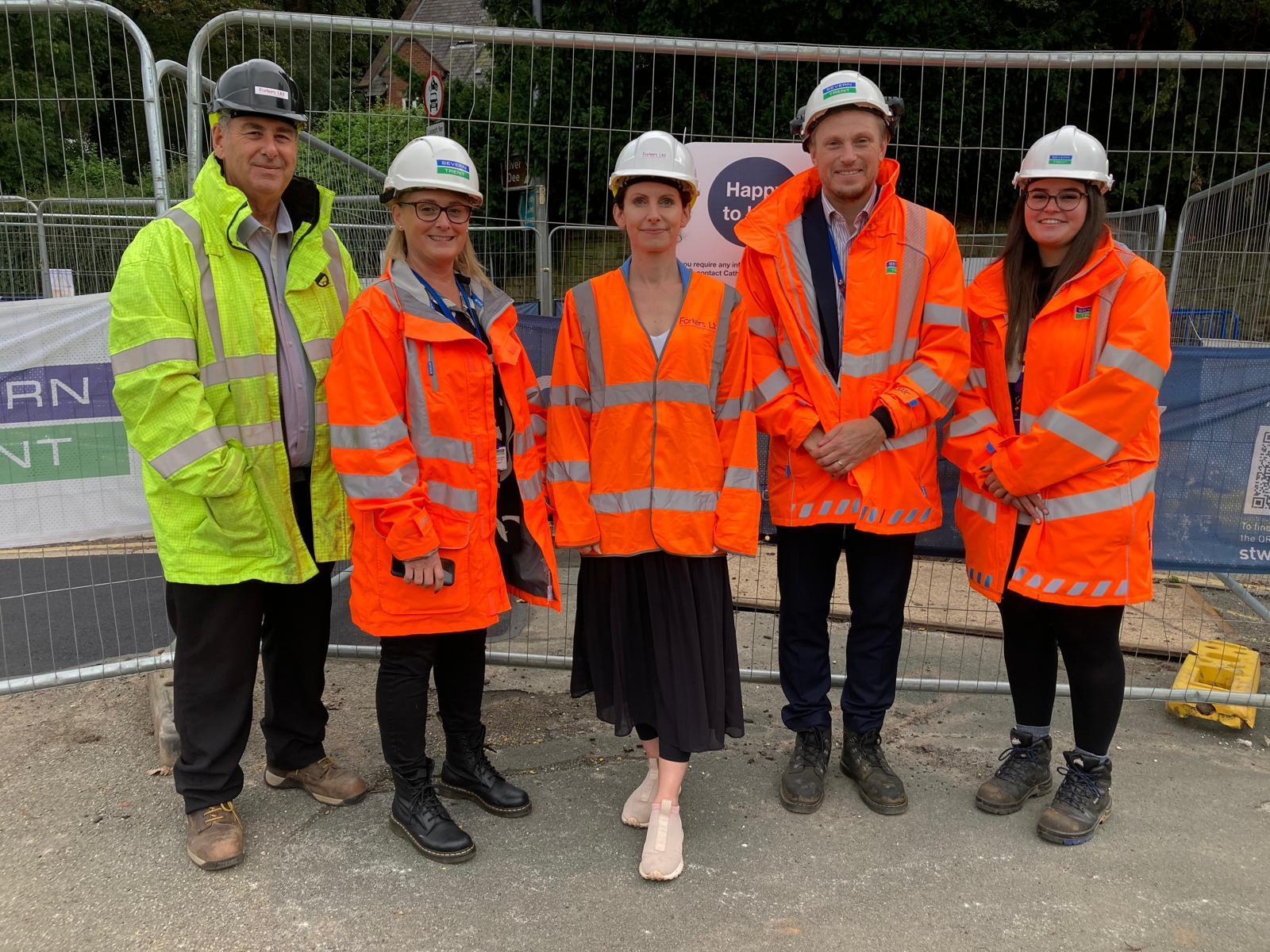 MP for Chester South and Eddisbury, Aphra Brandreth, paid a visit to Severn Trents Chester Resilience scheme to learn more about the project, meet the team and see the progress that has been made.